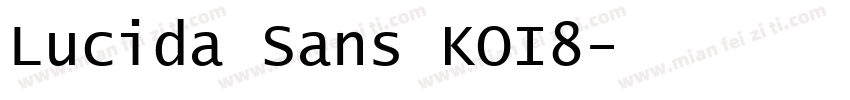 Lucida Sans KOI8字体转换